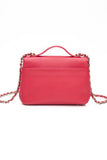 CHANEL Small Raspberry Caviar Quilted Business Affinity Flap Bag