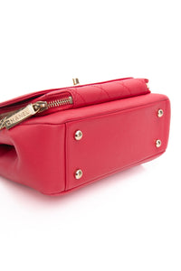 CHANEL Small Raspberry Caviar Quilted Business Affinity Flap Bag