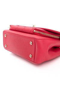 CHANEL Small Raspberry Caviar Quilted Business Affinity Flap Bag