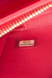 CHANEL Small Raspberry Caviar Quilted Business Affinity Flap Bag