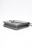 CHANEL Silver Metallic Goatskin Quilted Chic Pearls Flap Bag
