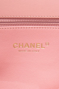 CHANEL Pink Filigree Flap Bag Quilted Tweed Medium