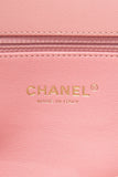 CHANEL Pink Filigree Flap Bag Quilted Tweed Medium