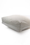 CHANEL 22 White Light Grey Calfskin Quilted Hobo Bag