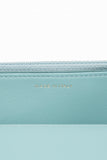 CHANEL 20C Tiffany Blue Lambskin Quilted Wallet On Chain WOC