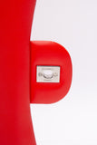 CHANEL Red Quilted Patent Leather Classic Jumbo Double Flap Bag