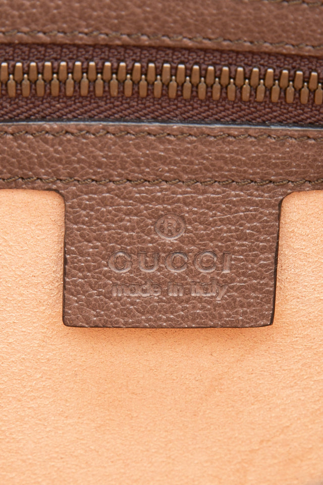 GUCCI GG Supreme Monogram Large Ophidia Portfolio Clutch