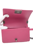 CHANEL Pink Galuchat Stingray Small Boy Flap Bag