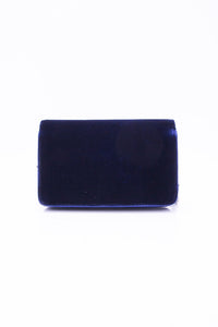 CHANEL Timeless CC Blue Velvet Wallet On Chain WOC