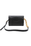 CHANEL Black Calfskin Chevron Stitched Coco Belt Bag
