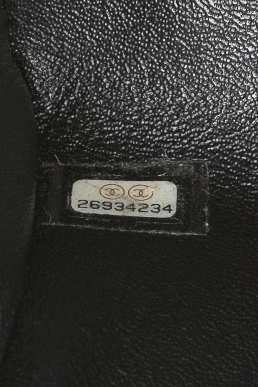 CHANEL Black Calfskin Chevron Stitched Coco Belt Bag