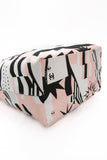 CHANEL Black, Pink, & White Canvas La Pausa Shopping Tote Bag