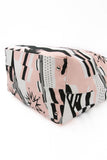 CHANEL Black, Pink, & White Canvas La Pausa Shopping Tote Bag