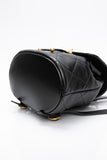 CHANEL 24S Black Quilted Lambskin Enamel and Gold Tone Hardware Backpack