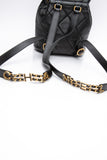 CHANEL 24S Black Quilted Lambskin Enamel and Gold Tone Hardware Backpack