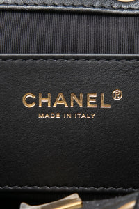 CHANEL 24S Black Quilted Lambskin Enamel and Gold Tone Hardware Backpack