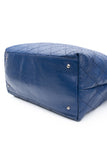 CHANEL Blue Quilted Glazed Leather On-The-Road XL Tote Bag