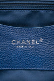 CHANEL Blue Quilted Glazed Leather On-The-Road XL Tote Bag