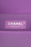 CHANEL Purple Caviar Quilted Boy Small Flap Bag