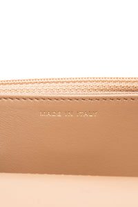 CHANEL Beige Caviar Quilted Pocket Clutch Wallet On Chain WOC