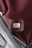 CHANEL Black Glazed Calfskin Quilted Coco Pleats Chain Clutch Bag