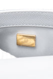 CHANEL Grey Caviar Quilted Sweetheart Mini Flap Bag