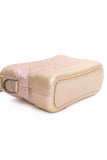 CHANEL Light Pink Iridescent Aged Calfskin Quilted Small Gabrielle Hobo Bag