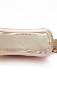 CHANEL Light Pink Iridescent Aged Calfskin Quilted Small Gabrielle Hobo Bag