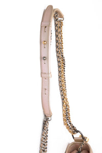 CHANEL Light Pink Iridescent Aged Calfskin Quilted Small Gabrielle Hobo Bag