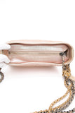 CHANEL Light Pink Iridescent Aged Calfskin Quilted Small Gabrielle Hobo Bag