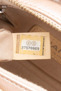 CHANEL Light Pink Iridescent Aged Calfskin Quilted Small Gabrielle Hobo Bag