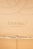 CHANEL Beige Caviar Quilted Jumbo Classic Double Flap Bag