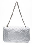 CHANEL Metallic Silver Lambskin Quilted 2.55 Reissue 277 Flap Bag