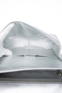 CHANEL Metallic Silver Lambskin Quilted 2.55 Reissue 277 Flap Bag