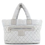 CHANEL Coco Cocoon Zipped Tote Quilted Nylon Large