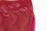 Chanel Pink Camellia Embossed Patent Leather Wallet