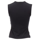 Dior Cotton Silver CD Logo Plate Sleeveless Crew Neck Tank Top