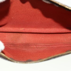 Louis Vuitton Pochette Accessoire  Canvas Clutch Bag