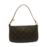 Louis Vuitton Pochette Accessoire  Canvas Clutch Bag