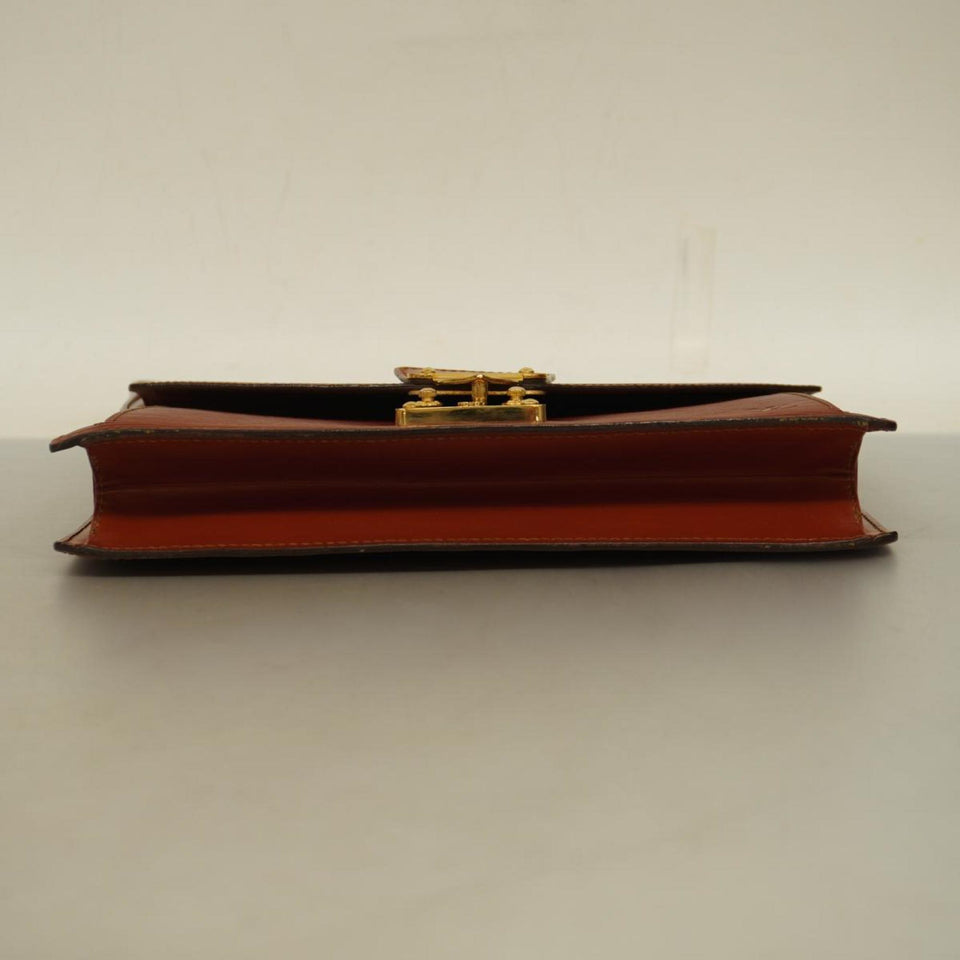 Louis Vuitton Sellier Drangonne  Leather Clutch Bag