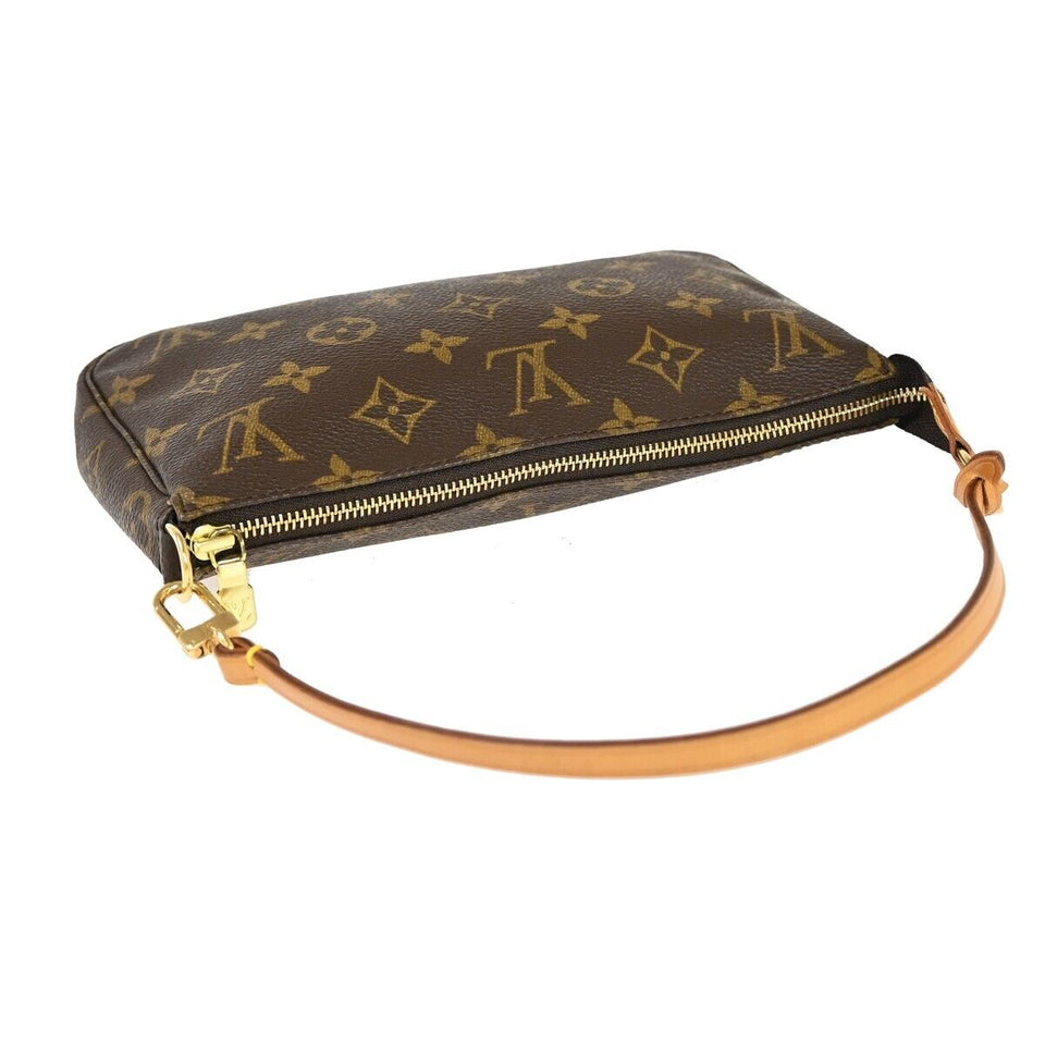 Louis Vuitton Pochette Accessoire  Canvas Clutch Bag