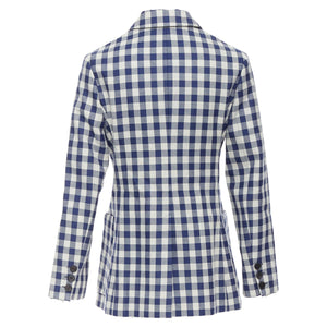 Christian Dior virgin wool checkered bar jacket
