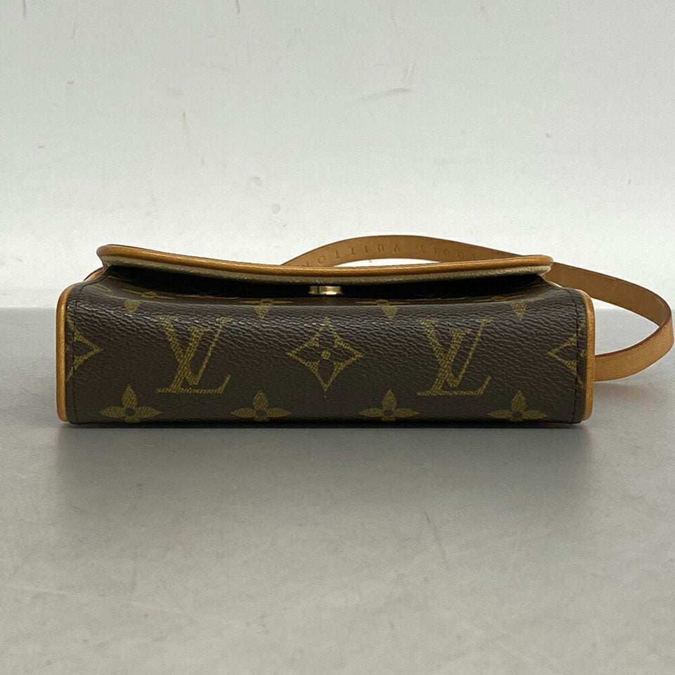 Louis Vuitton Pochette Florentine  Canvas Clutch Bag