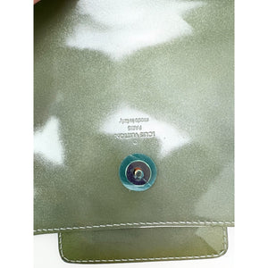 Louis Vuitton Patent Leather Sobe Green Clutch