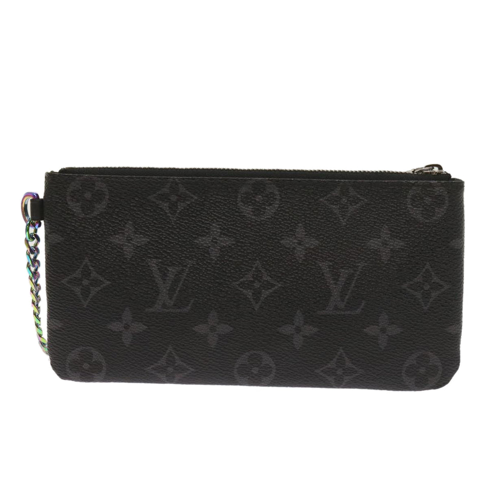 Louis Vuitton Pochette Clés  Canvas Clutch Bag