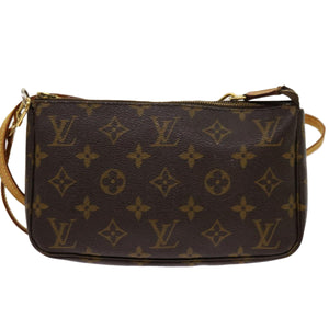 Louis Vuitton Pochette Accessoire  Canvas Clutch Bag