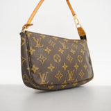 Louis Vuitton Pochette Accessoire  Canvas Clutch Bag