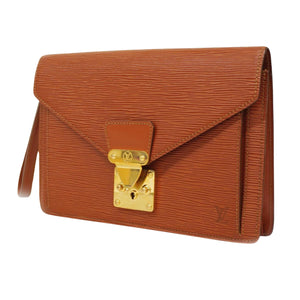 Louis Vuitton Sellier Drangonne  Leather Clutch Bag
