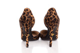Prada Leopard Pony Hair Pointed Toe Heels SZ 39.5