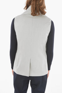 Dior HOMME Wool Vest with Peak Lapel and Sleeve Scarf